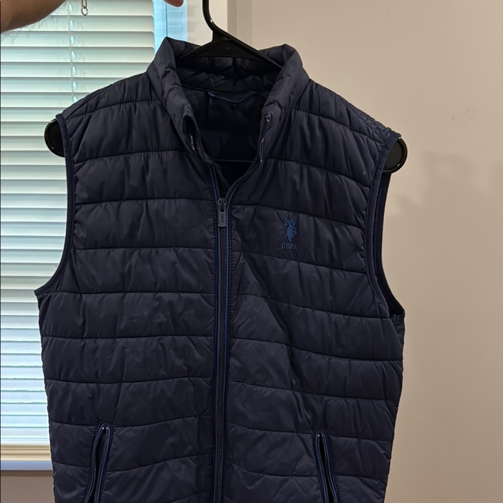 U.S. Polo Assn. Blue Quilted Puffer Vest